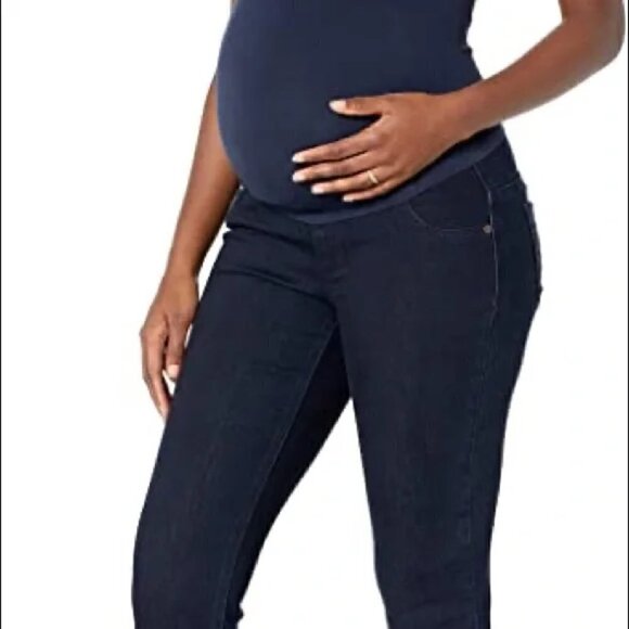 Indigo Blue Full Panel Support Bootcut Maternity Denim Jeans - Picture 1 of 6
